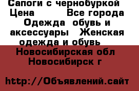 Сапоги с чернобуркой › Цена ­ 900 - Все города Одежда, обувь и аксессуары » Женская одежда и обувь   . Новосибирская обл.,Новосибирск г.